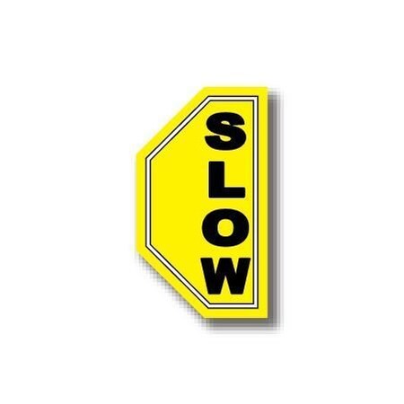 Ergomat 34in x 60in HALF SIGNS - Slow Right DSV-SIGN 2040 #0638RIGHT -UEN